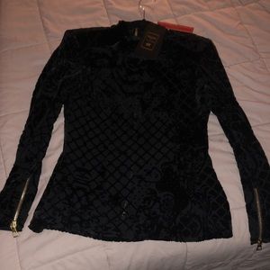 H&M X Balmain Limited Velvet Blouse